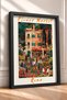 Flower Market, Rome, Framed Painting, Italy Poster, Living Room, Kitchen, Wall Decor, Itp139. - 2
