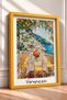 Vernazza Yellow Chair Terrace Dining Table Framed Painting Italy Poster Wall Decor Itp129 - 2