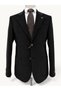 Black Corduroy Mono Collar Jacket - 6