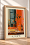 Al Dente Spaghetti and Orange Branches Framed Painting, Italy Poster, Wall Decor, Itp160. - 2