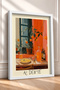 Al Dente Spaghetti and Orange Branches Framed Painting, Italy Poster, Wall Decor, Itp160. - 2