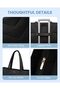 Tote Bag for Women, Puffer Work Travel Handbag with Zipper for Teacher Nurse, Quilted Cute Laptop Shoulder Gym Bag - 7