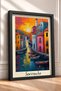 Sorrento Pink and Blue Facade Houses Framed Poster, Italy Poster, Living Room, Kitchen, Wall Decor, Itp144. - 2