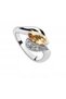 Crystal Cognac Elegance Ring – S925 silver plated - 6