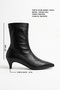 Nova Women's Black Leather Ankle Boots - 6
