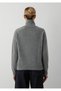 Wool Blend Half-Buttoned Grey Sweater 1720012-83096 - 6