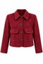 Burgundy Double-Pocket Nubuck Jacket - 2Y4456
