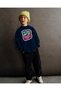 90S Design Unisex 3-Thread Brushed Cotton Children's Sweatshirt - 2