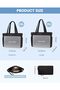 Tote Bag for Women, Puffer Work Travel Handbag with Zipper for Teacher Nurse, Quilted Cute Laptop Shoulder Gym Bag - 8
