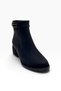 503-27 Women's Boots with Oil Leather, Stone Buckle, Heel, and Zipper (5cm)