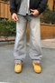 Gravel Ash Grey Baggy Fit Jeans for Men