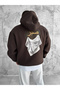 Hooded Oversized Premium Sweatshirt with Embroidered Sabır Design.
