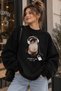 Black Sweatshirt, Women'S, Unisex.