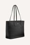 SAIGE EAST-WEST TOP ZIP TOTE-BLACK-N/S - 3