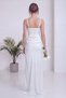 Women's Corset-Style Draped Long-Sleeved Satin Evening Dress, Available in Black, Burgundy, White, and Baby Blue. - 7