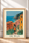 Ciao Bella, Women's Framed Painting, Coastal Trail, Italy Poster, Wall Decor, Itp168. - 3