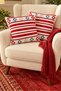Punch Cushion Cover 2Pcs Embroidered 43X43Cm Decorative Embroidered Pillowcase Set Scandinavian Bohemian Punch Knit