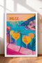 Dolce Vita Cocktail and Seaside View Framed Painting, Italy Poster, Wall Decor, Itp158.