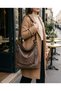 Women's 3-Function Soft Leather Adjustable Shoulder and Backpack 38*33 cm - 2