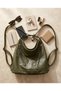 Women's 3-Function Soft Leather Adjustable Shoulder and Backpack 38*33 cm - 2