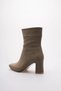 Zrcb3 Luxe Mink Suede Thick-Heeled Zippered Winter Boots (7cm) - 8
