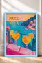 Dolce Vita Cocktail and Seaside View Framed Painting, Italy Poster, Wall Decor, Itp158. - 3