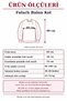 Women's Balloon Sleeve Soft Textured Angora Knit Blouse Sweater with Scarf and Chain Detail. - 8