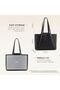Laptop Tote for Women - 15.6 Inch Faux Leather Laptop Bag with Clutch, Large Capacity Office Purse Computer Briefcase for Casual Business Travel - 4