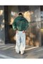 Washed Night Blue Baggy Pants - 5