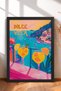 Dolce Vita Cocktail and Seaside View Framed Painting, Italy Poster, Wall Decor, Itp158.