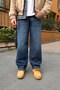 Gravel Mid Blue Baggy-Fit Jeans - 2