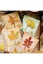 Vintage Leaf Design Metal Bookmark - 4