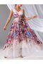 Rochie lunga, Floral print - 2