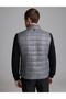 Black Stand Collar Jacket with Inner Vest 50330214-Vr046 - 7
