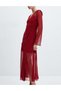 Rochie lunga, Rosu