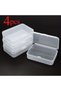 4pcs Plastic Mini Storage Box Transparent Portable Jewelry Organizer Case - 5