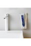 White 5pcs Plastic Wall Mounted Remote Control Holders Space Saving Organizer - 2