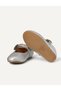 Ballet Flats, Silver - 3