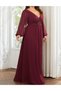 Rochie lunga, Visiniu - 3