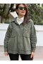 Italian Sequined Gabardine Jacket, Khaki (up to Size 50) - 2