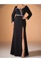 Rochie lunga, Negru