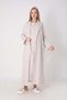 Maternity Nightgown and Robe Set, 2-Piece, with Lace Details, Buttoned, Nursing-Friendly, Plaid.