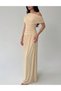 Rochie lunga, Crem - 2