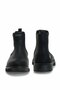 Men's Casual Boots, Black, Slip-On, Elastic Chelsea Style. - 6