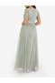 Rochie lunga, verde - 2