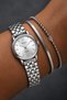Milano Women's Silver-Colored Metal Strap Watch with Silver Dial and Round Case – Minimalist Design – 30 Mm.