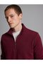 Bordo 3-Thread Regular Fit Zippered Stand-Up Collar Basic Sweatshirt 50334032-Vr014 - 2