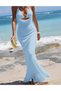 Rochie lunga, Bleu - 3