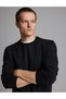 Black Regular Fit Crew Neck Sweatshirt 50332670-Vr046 - 2