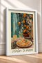 Lasagna Di Mamma and Orange Tree Framed Painting, Italy Poster, Living Room, Kitchen, Wall Decor, Itp181. - 2